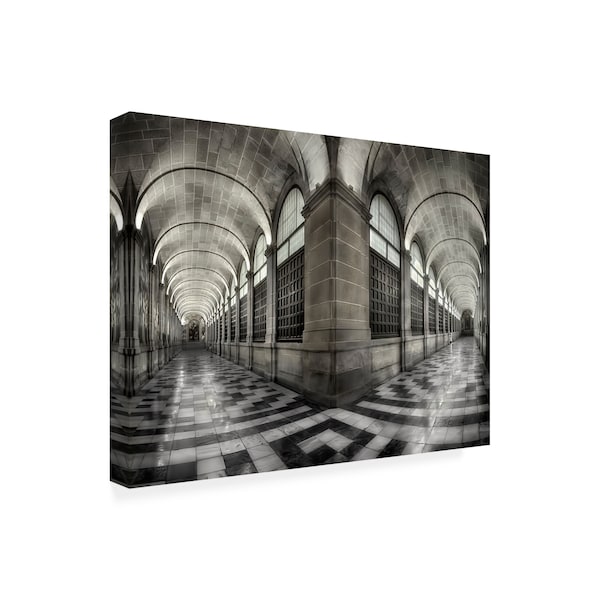 Fran Osuna 'The Corridors Of The Escorial' Canvas Art,18x24